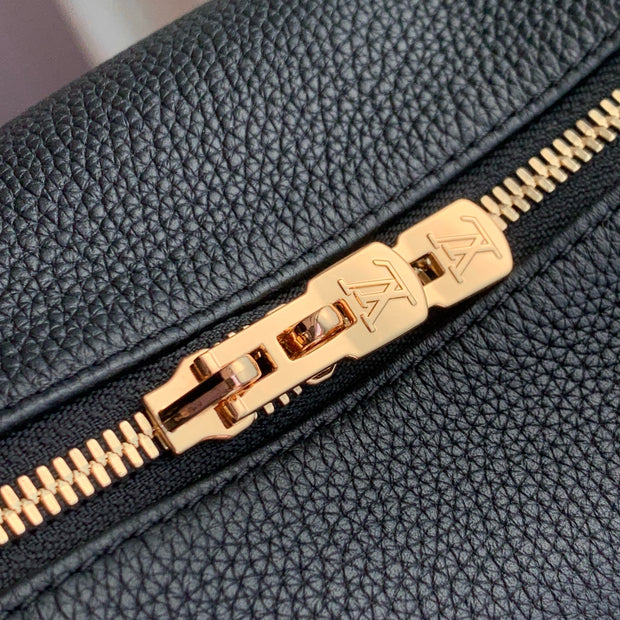 Black Leather with Monogram Strap LV-057