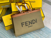 Olive Green with Brown Leather Handles FN-048