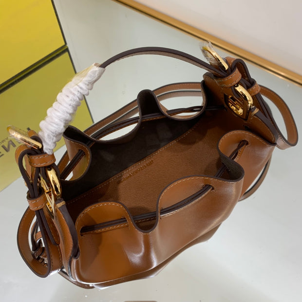 Brown Leather Bucket FN-049