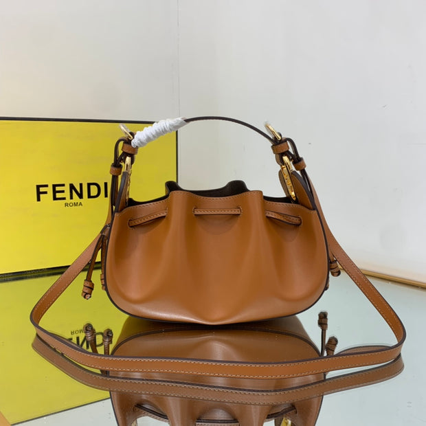 Brown Leather Bucket FN-049