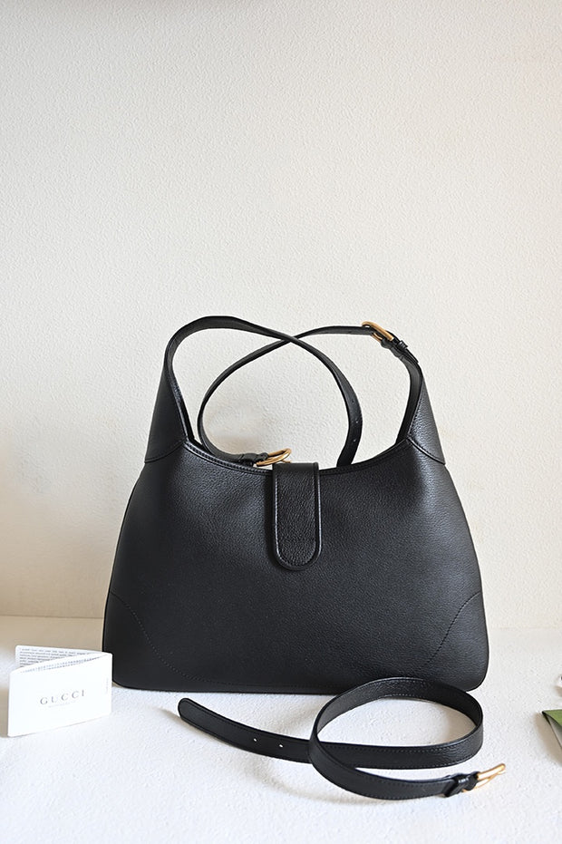 Shoulder with Strap, Black, Crescent Shape GCC-049