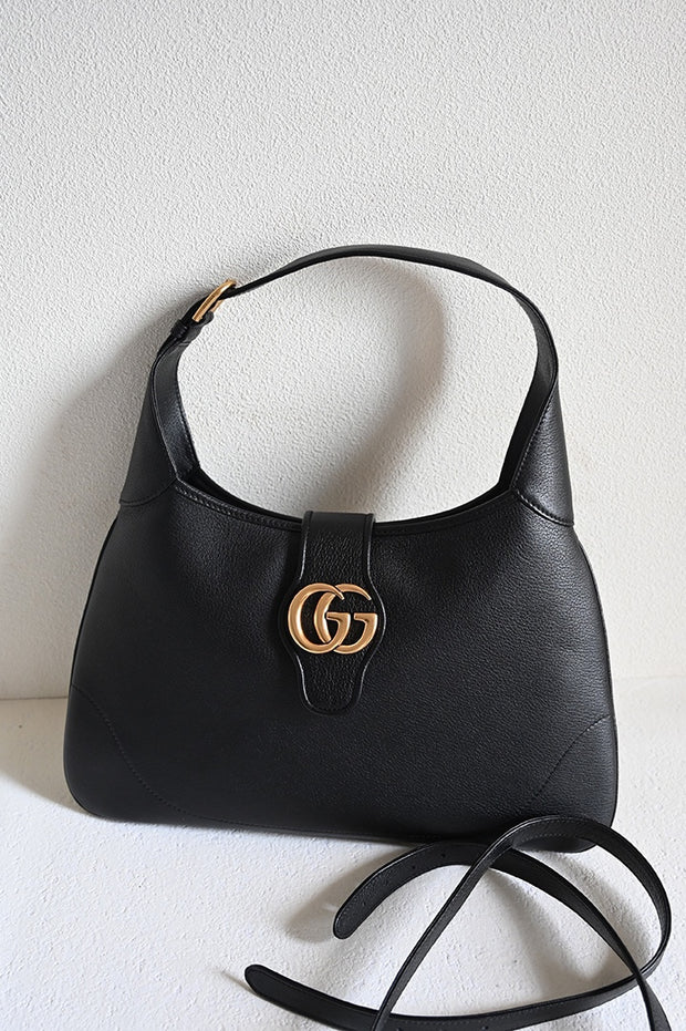 Shoulder with Strap, Black, Crescent Shape GCC-049