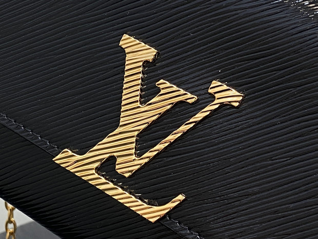 Black with Gold Chain and LV Logo LV-058