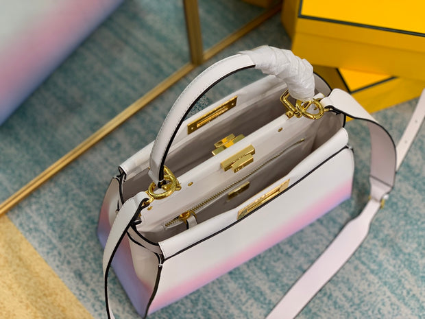 White to Pink Gradient with Gold Lock FN-051
