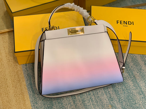 White to Pink Gradient with Gold Lock FN-051