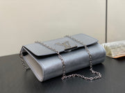 Silver with Silver Chain and LV Logo LV-059