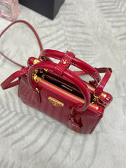 Red Patent leather mini killer bag