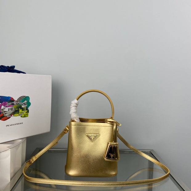 Gold Bucket Bag