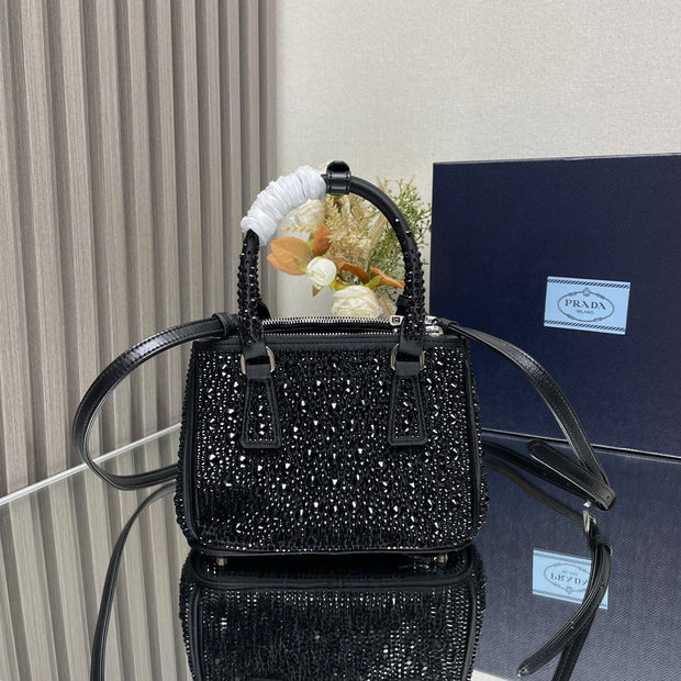 Black Starry Mini Killer Bag with Dazzling imitation crystals