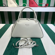 Full leather White 22fw show handbag/crossbody bag