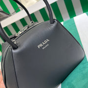 Full leather black 22fw show handbag/crossbody bag (large)
