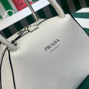 Full leather white 22fw show handbag/crossbody bag (large)