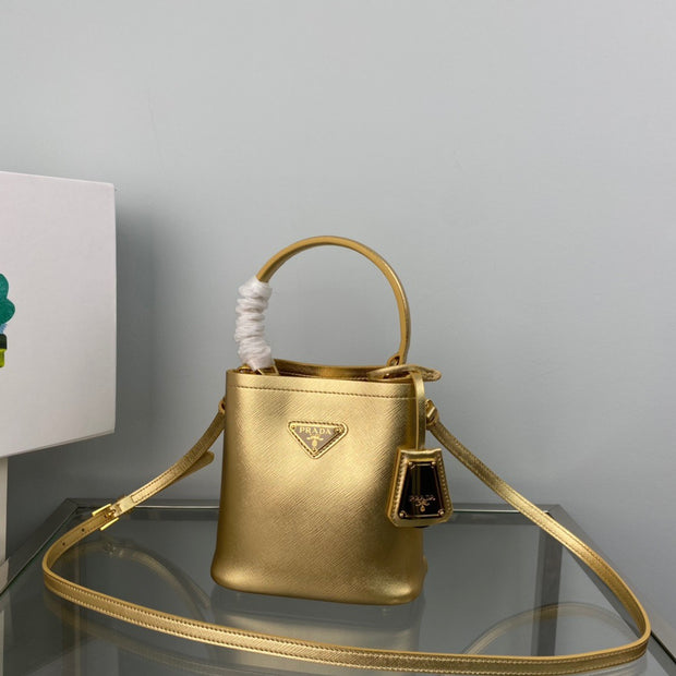 Gold Bucket Bag