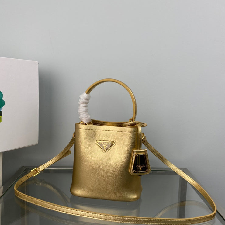 Gold Bucket Bag