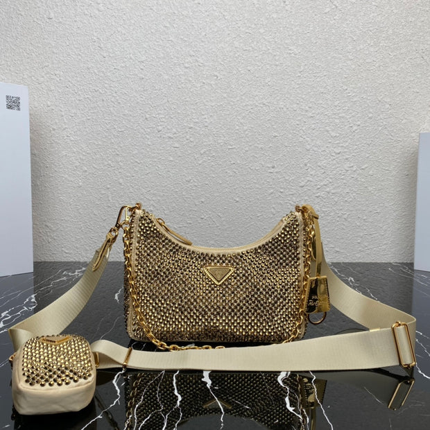 Gold Diamond Three-in-One mini handbag
