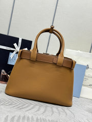 caramel drawstring style Double Bag (small)