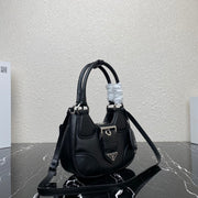 French lambskin black Moon Bag underarm crescent bag Classic retro
