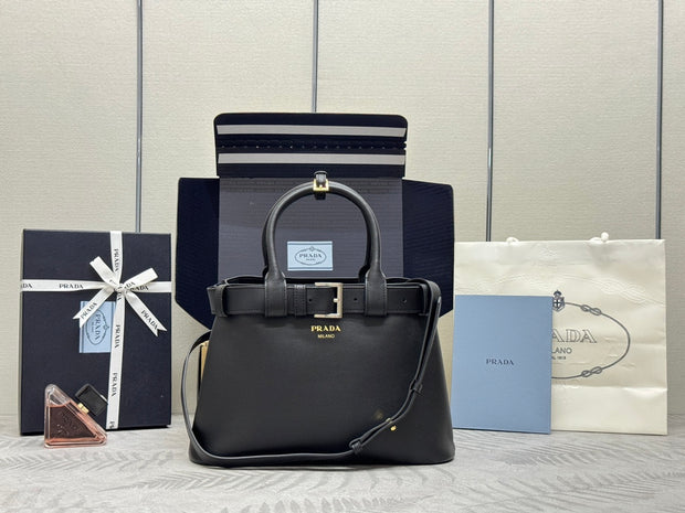 Black drawstring style Double Bag (small)