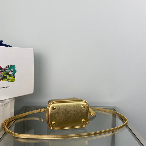 Gold Bucket Bag