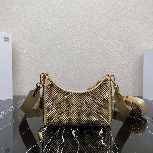 Gold Diamond Three-in-One mini handbag