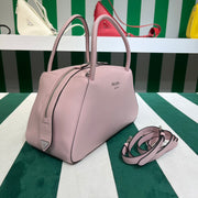 Full leather pink 22fw show handbag/crossbody bag