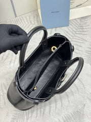 Black drawstring style Double Bag (small)