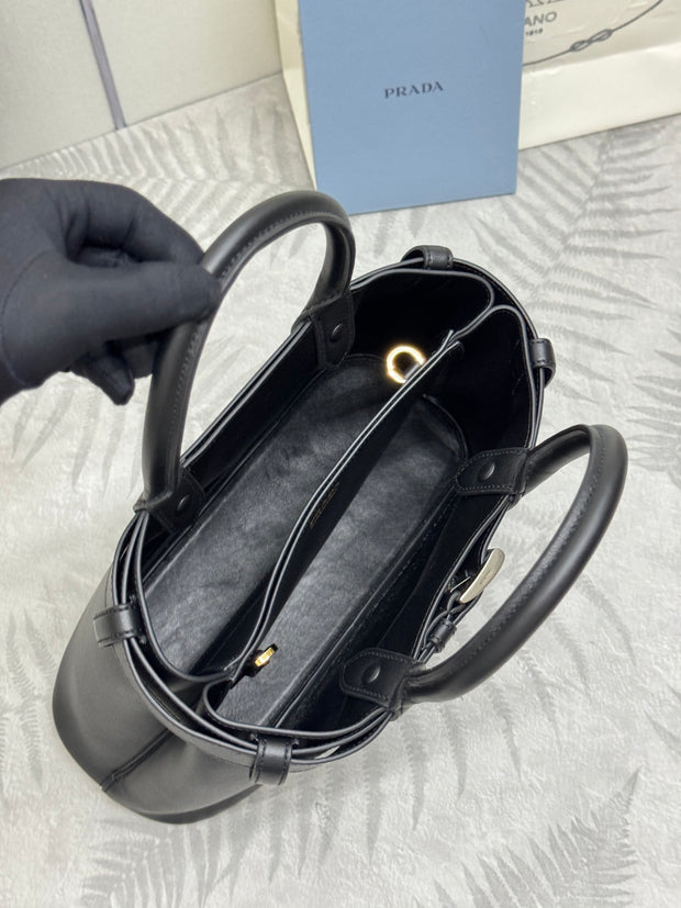 Black drawstring style Double Bag (small)