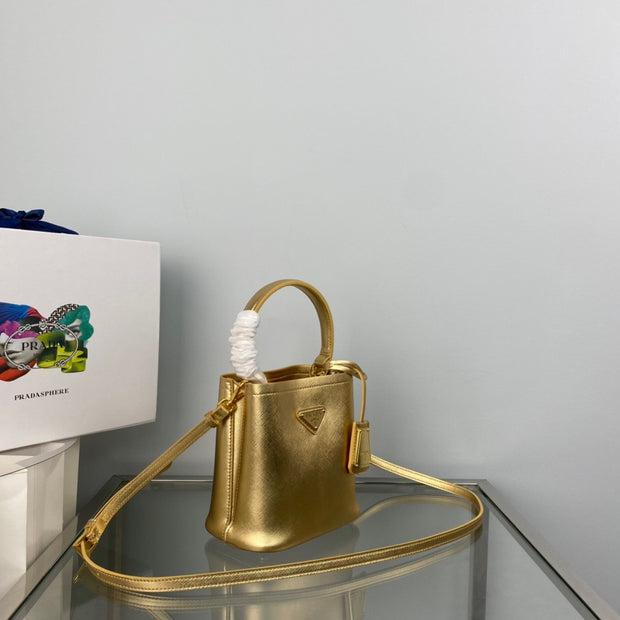 Gold Bucket Bag