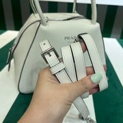 Full leather White 22fw show handbag/crossbody bag