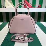Full leather Pink 22fw show handbag/crossbody bag (large)