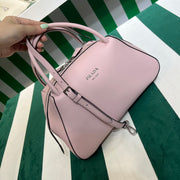 Full leather pink 22fw show handbag/crossbody bag