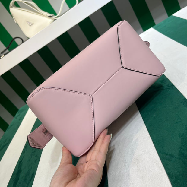 Full leather Pink 22fw show handbag/crossbody bag (large)