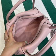 Full leather pink 22fw show handbag/crossbody bag