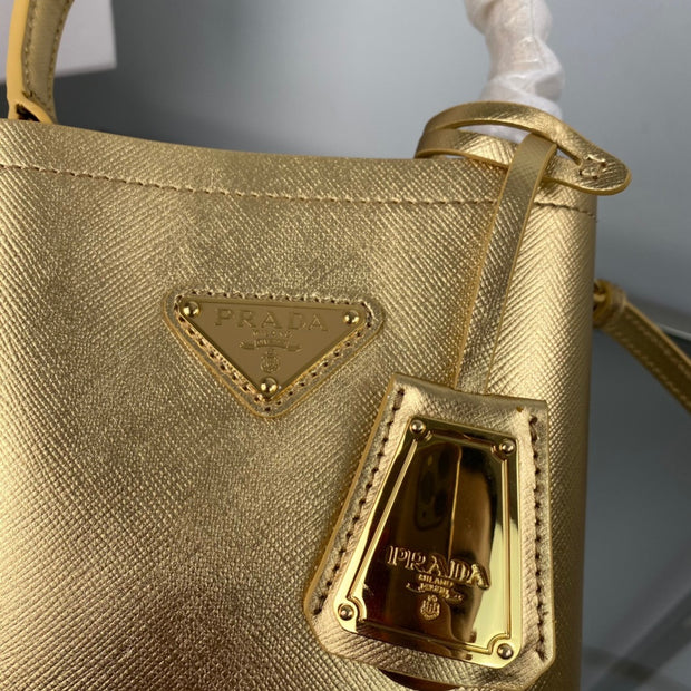 Gold Bucket Bag