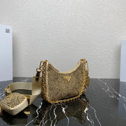 Gold Diamond Three-in-One mini handbag