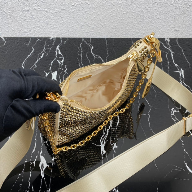 Gold Diamond Three-in-One mini handbag