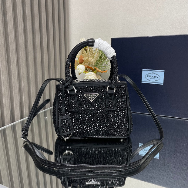 Black Starry Mini Killer Bag with Dazzling imitation crystals